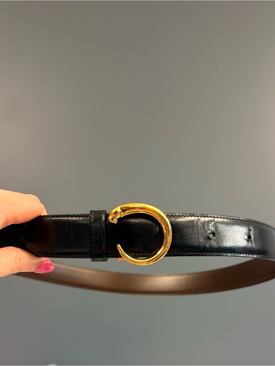 Cartier Accessories - Vintage Cartier Belt Panther buckle full set